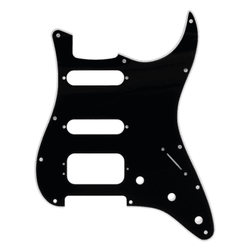 Fender golpeador stratocaster h/s/s 11 agujeros de montaje negro