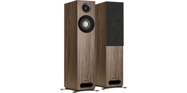 Jamo s 805 walnut altavoces suelo pareja