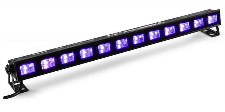 Beamz buvw123 bar 12x 3w uv blanco 2in1 leds 153502