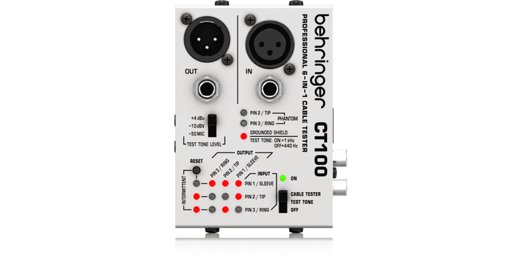 Behringer ct100 tester comprobador de cables