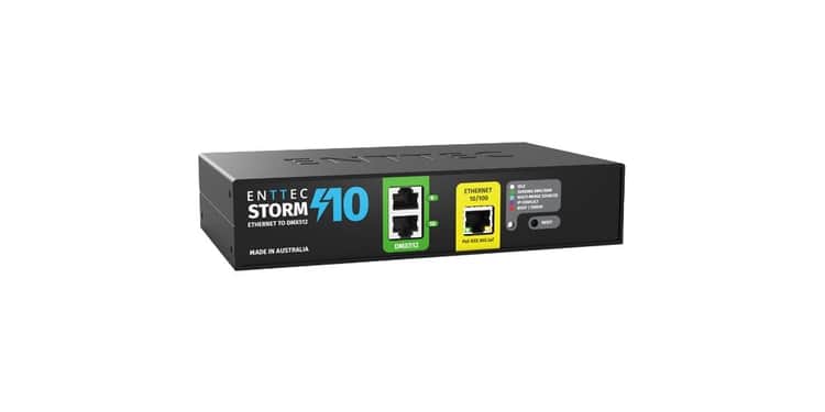 Enttec storm 10 puerta de enlace de ethernet a dmx de 10 universos