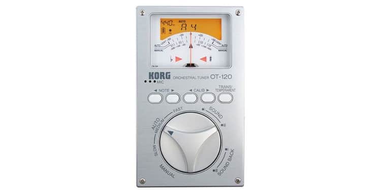 Korg ot-120 orquestal afinador instrumentos