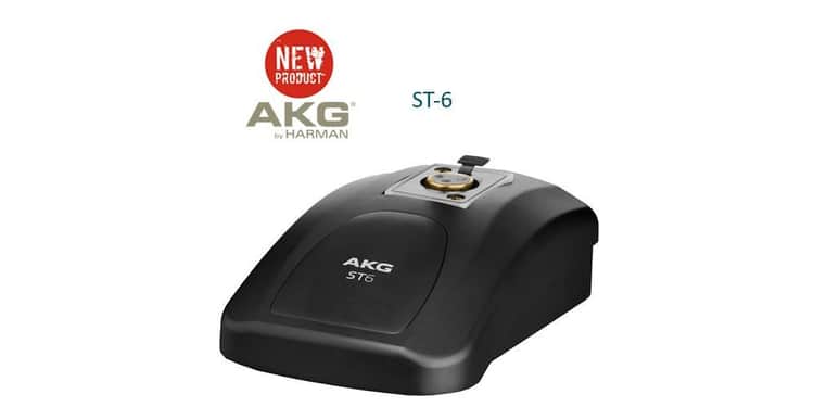 Akg st-6 base sobremesa, conector xlr, st6