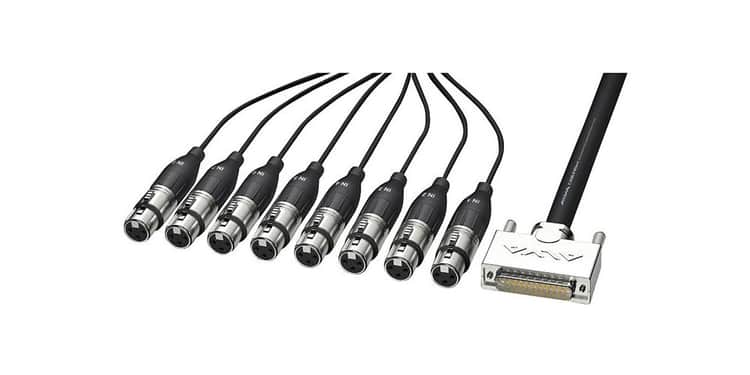 Alva ai25-8x pro10 cable multicanal analógico dsub 25 macho a 8 x xlr3 hembra 10 metros