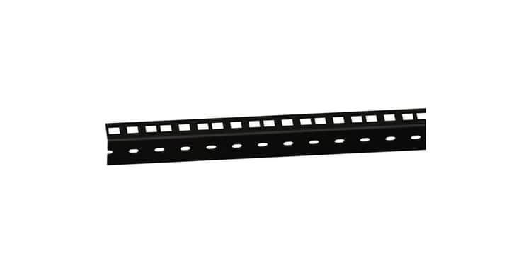 Adam hall 61535 b 6 perfil de rack de alta resistencia negro 6 u