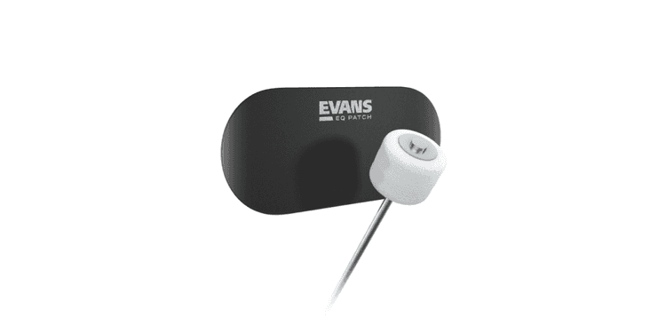 Evans eqpb2, patch, refuerzo bombo, para pedales dobles, color negro