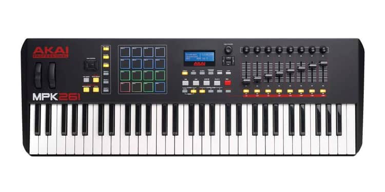 Akai mpk-261 teclado controlador usb-midi ahora con mpc beats