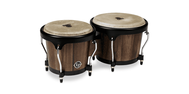 Lpa601-sw set de bongos 6 3/4 + 8 aspire walnut