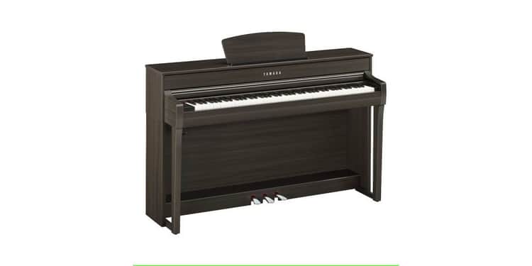 Yamaha clp-735 dw clavinova piano digital nogal oscuro