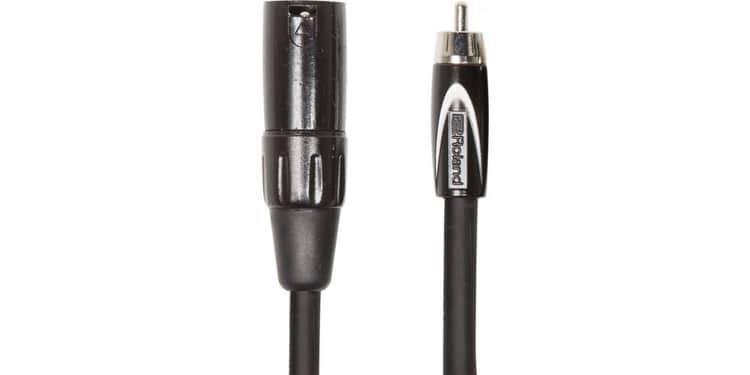 Roland rcc10rcxm cable xlr macho a rca. 3 metros