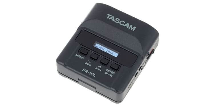 Tascam dr-10l grabador de audio portátil