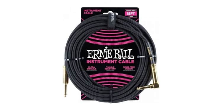 Ernie ball 6086 jack a jack cable instrumento 4,57 mt conector gold