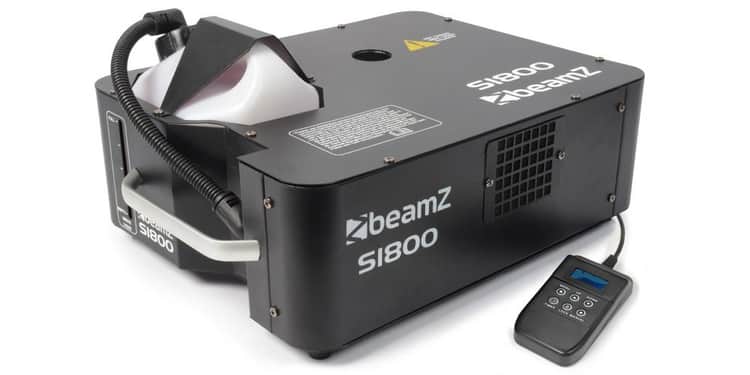 Beamz s1800 maquina de humo dmx horizontal/vertical 1800w 160493