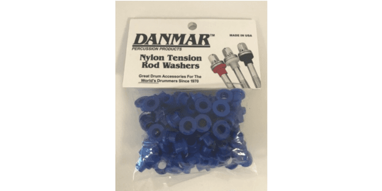 Danmar percussion 100 pack nylon tension rod washers blue