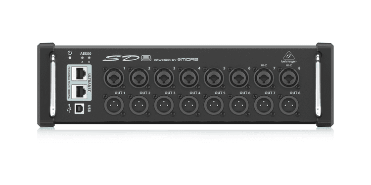 Behringer sd8 cajetín de escenario snake digital