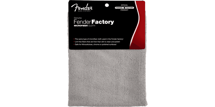 Fender factory paño de microfibra gris