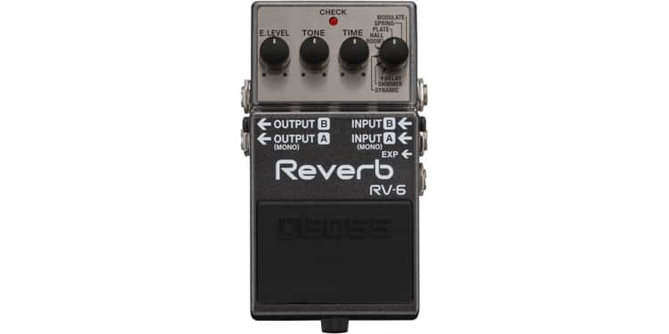 Boss rv6 pedal reverb