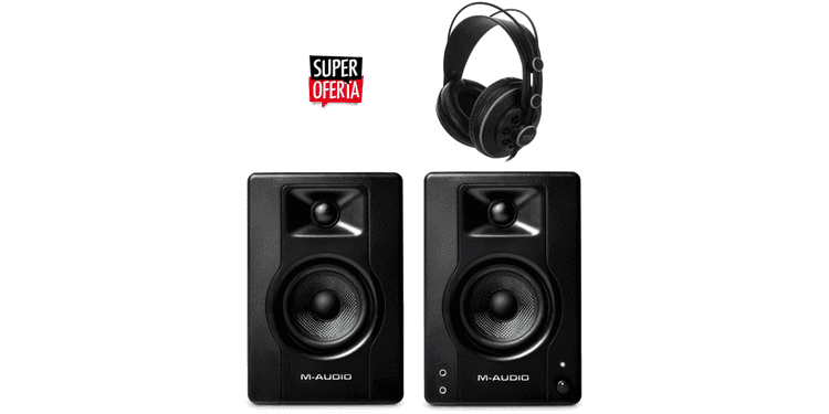 M audio bx3 bundle auriculares superlux