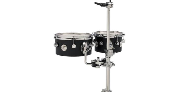 Drum workshop concert toms design black satin 8 x 5, 10 x 5