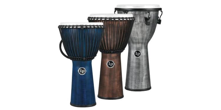 Lp djembe world beat fx afinación por cuerda gris 11 pulgadas, lp724g