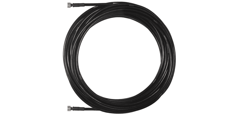 Shure ua825 cable coaxial de bnc a bnc, de 7,6 m de longitud.