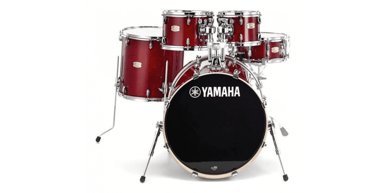 Yamaha stage custom birch cranberry red 22 sbp2f5cr